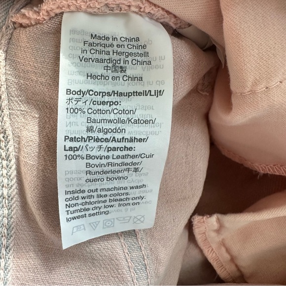 Madewell The Momjean Overdyed Edition High Rise Acid Wash Rigid Denim Size 25 - Picture 10 of 11